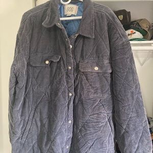 Urban Outfitters BDG XL navy corduroy insulated jacket